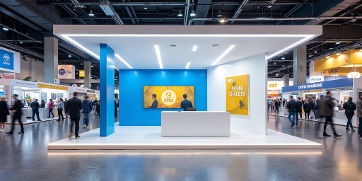 STMicroelectronics品牌标识，意法半导体公司品牌，蓝色背景，白色字母标识，全球半导体制造商